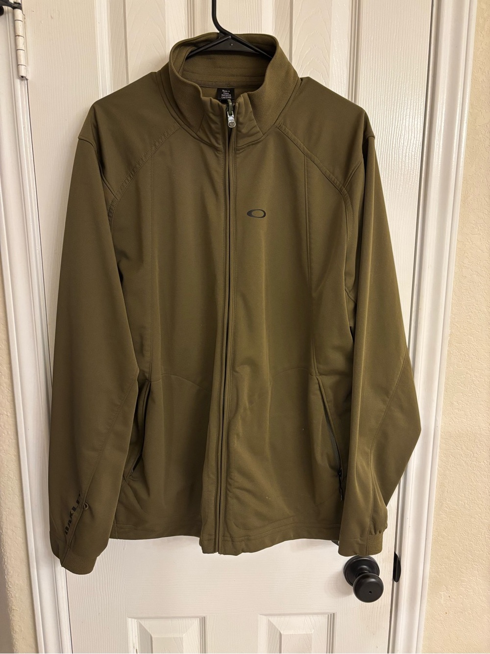 Vintage Oakley Olive Green Full Zip Performance Tactical Jacket Size XL RARE